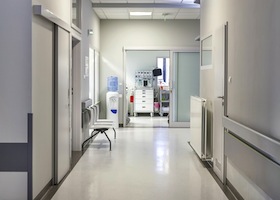 medical facilities with shinny new flooring