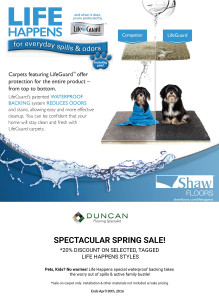 DUNCAN Flooring Waterproof Carpet Special