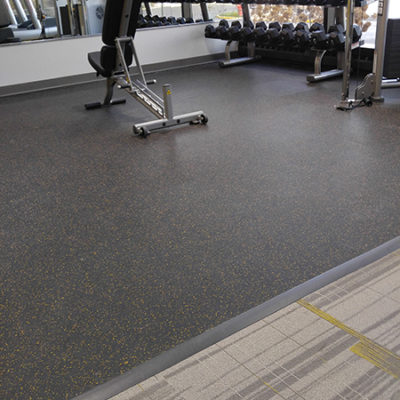 Gym Workout Flooring Built by DUNCAN for Commercial Project